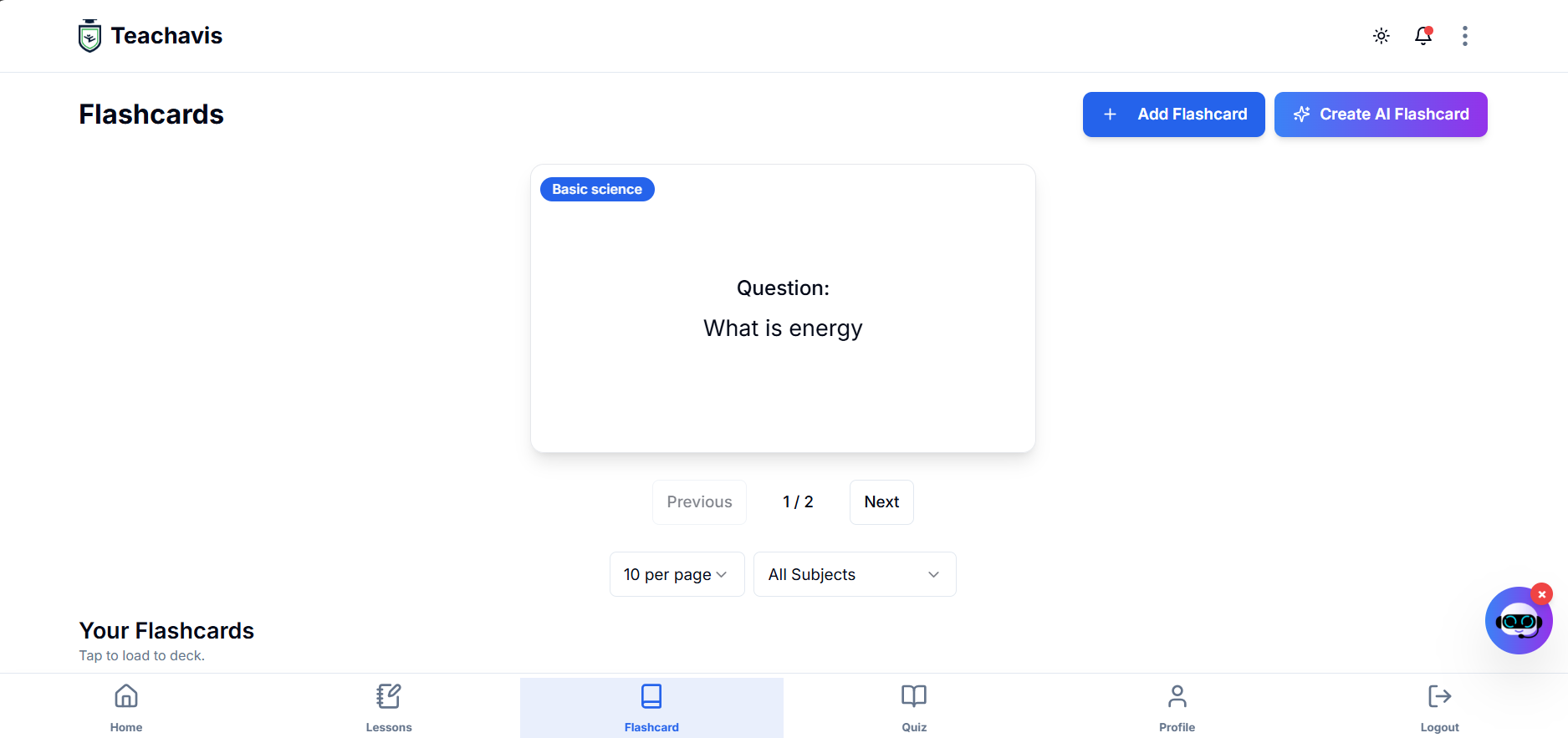 AI Flashcard Generator